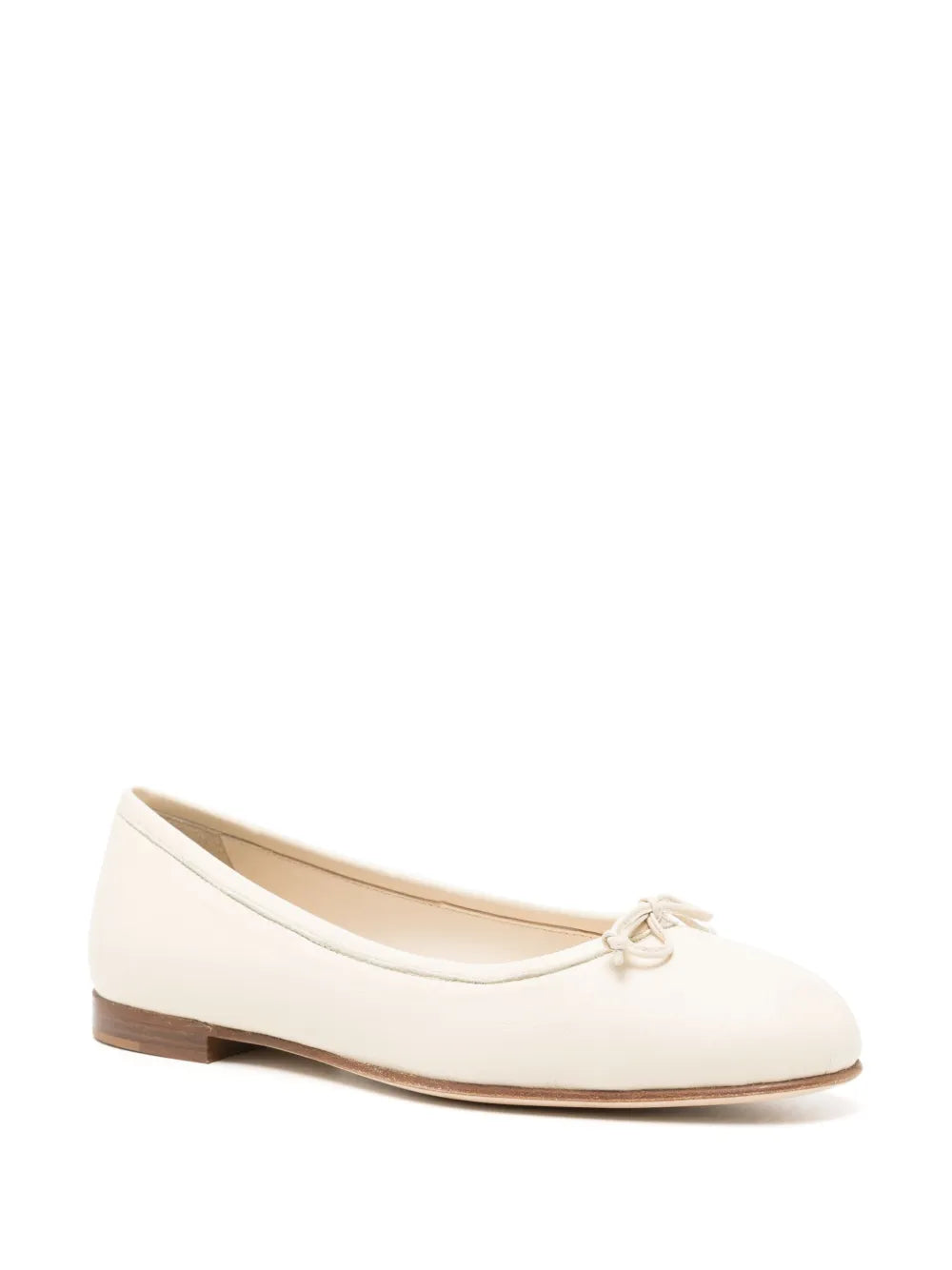 Manolo Blahnik Veralli leather ballerina flats