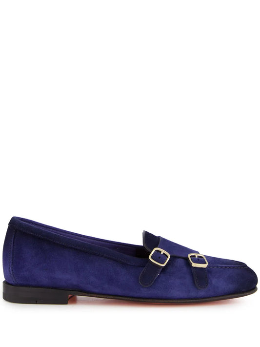 Santoni double-buckled moccasins