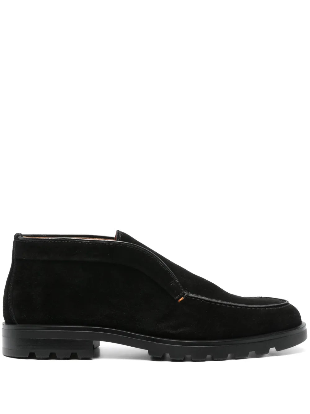 Santoni slip-on suede boots