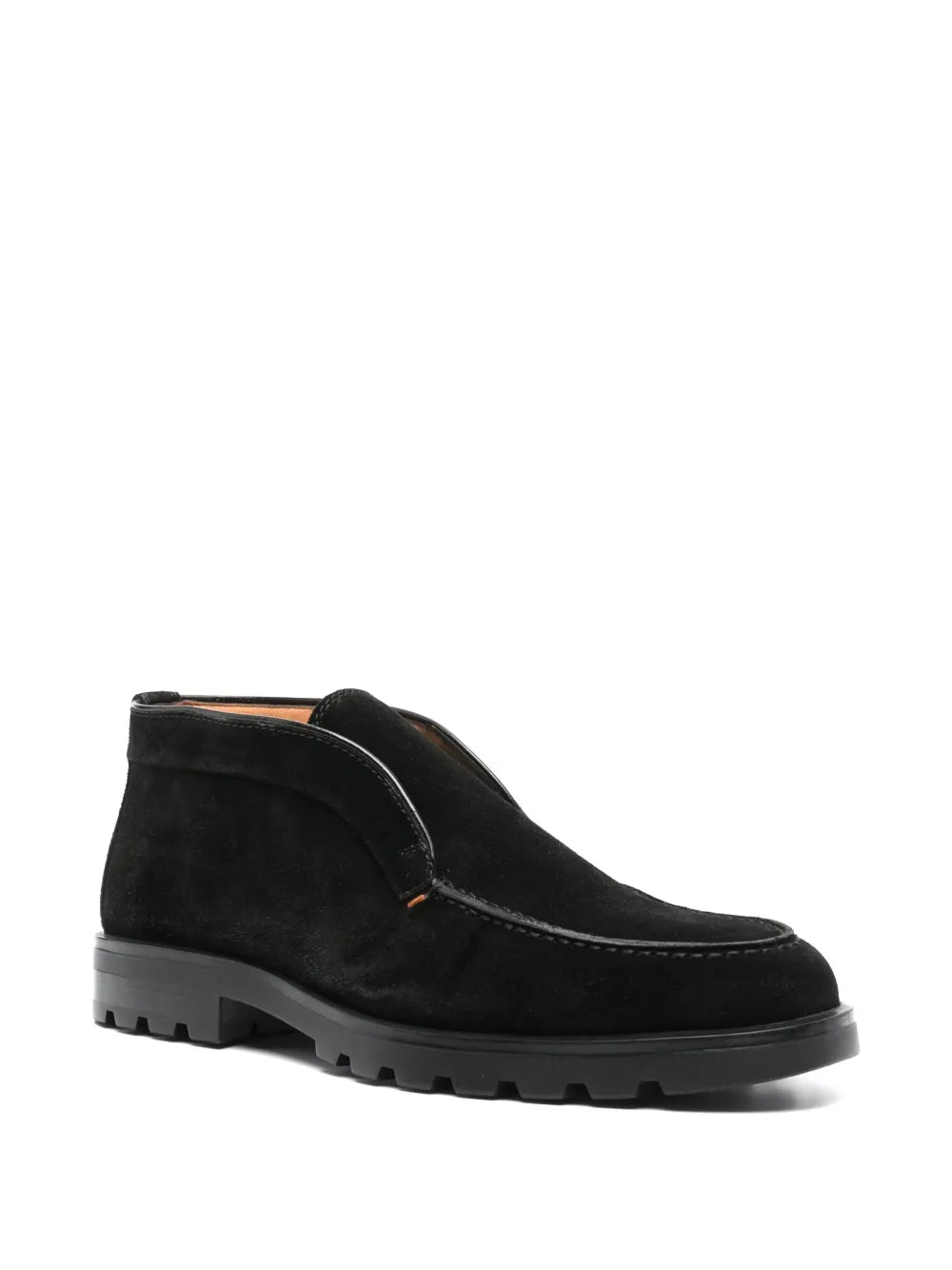 Santoni slip-on suede boots