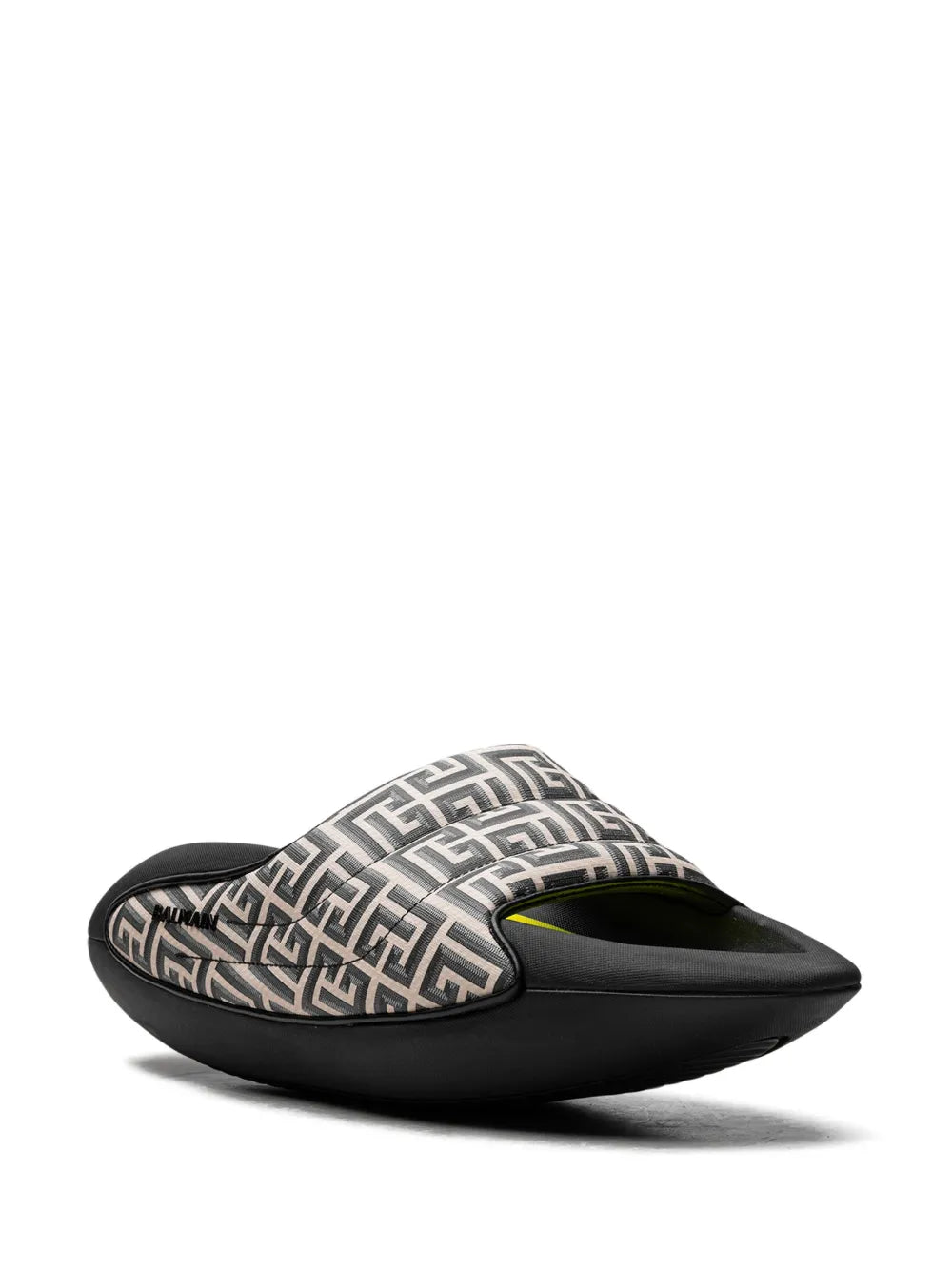 Balmain B-It padded "Monogram Print" slides