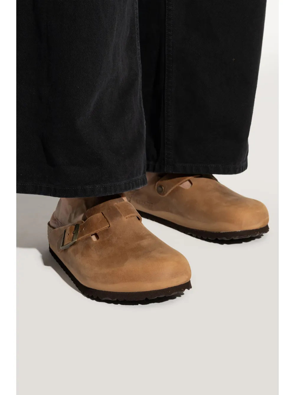 Birkenstock Boston leather slippers