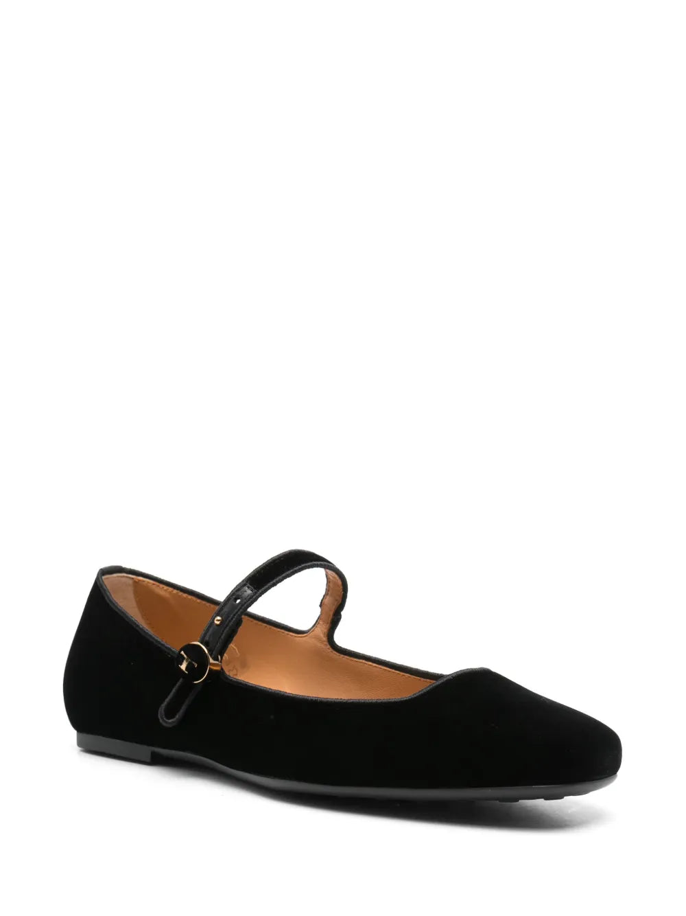 Tod's velvet ballerina shoes