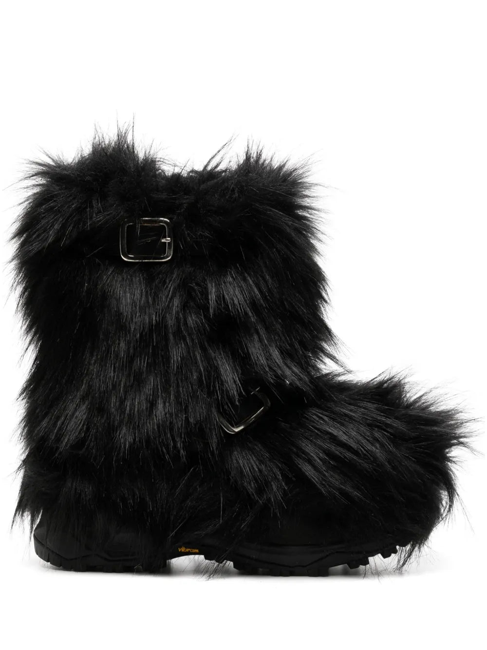 sacai faux-fur boots