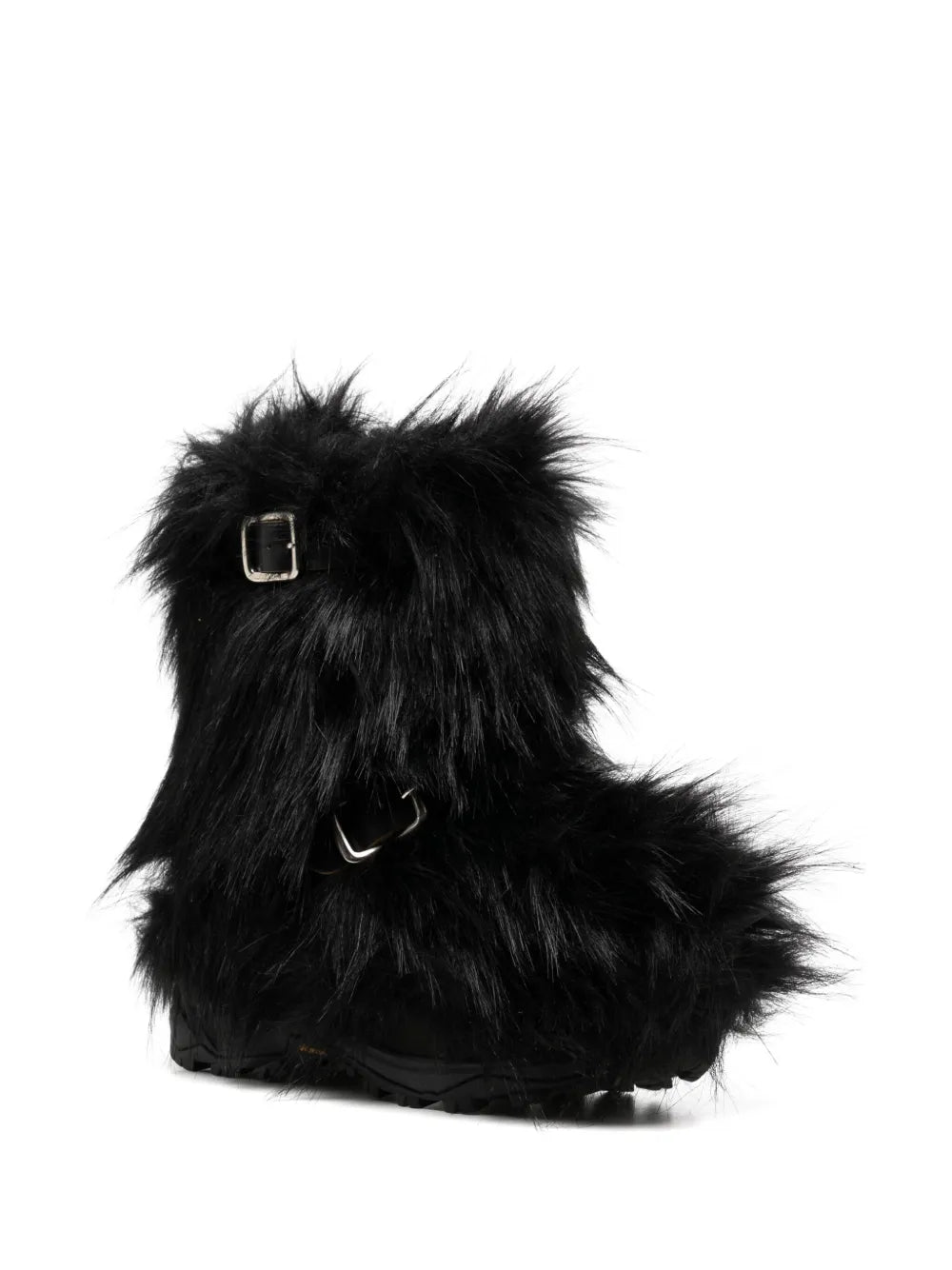 sacai faux-fur boots