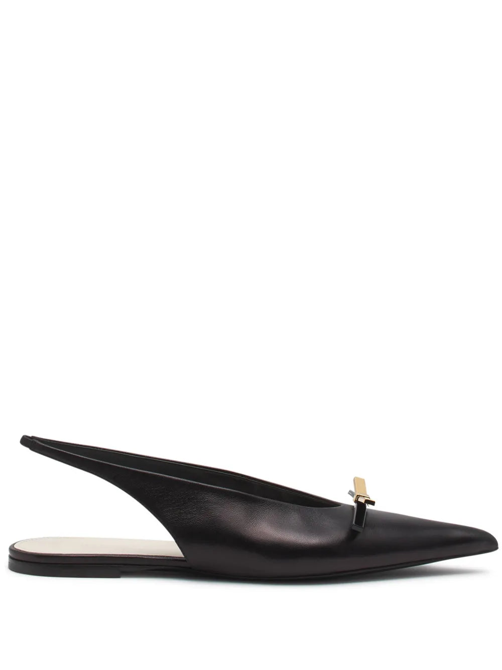 Lanvin slingback leather ballerina shoes
