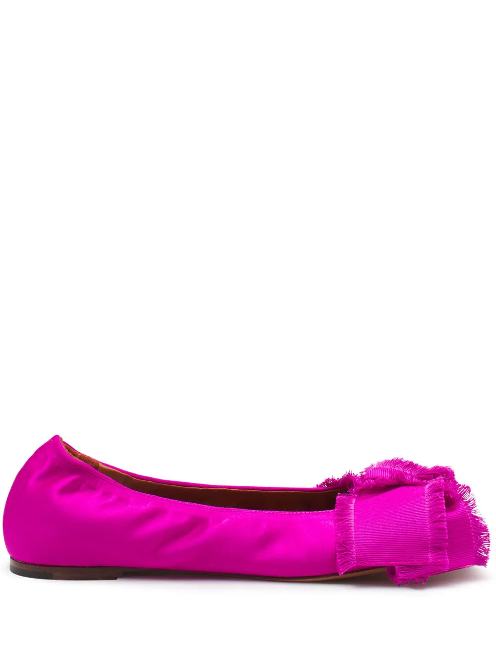 Lanvin satin bow ballerina shoes