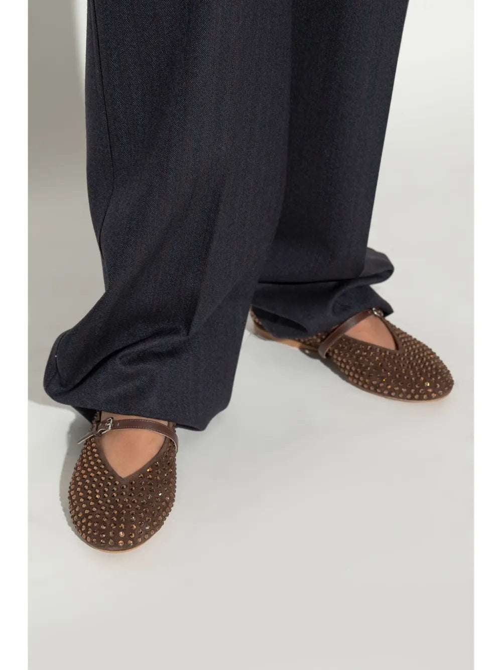 JW Anderson Mary Jane leather balleriana shoes
