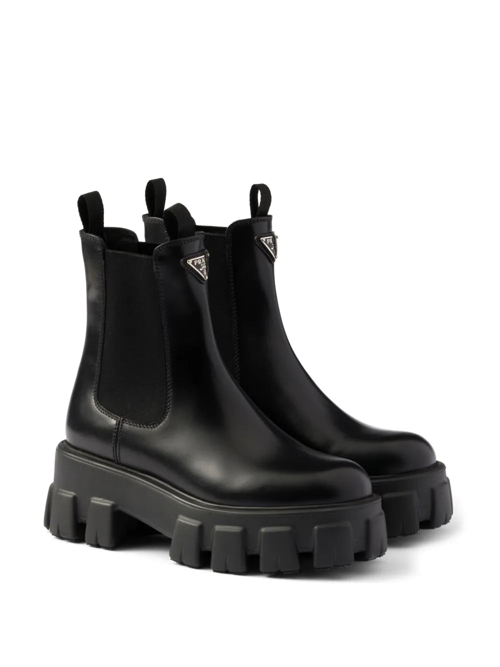 Prada Monolith leather Chelsea boots