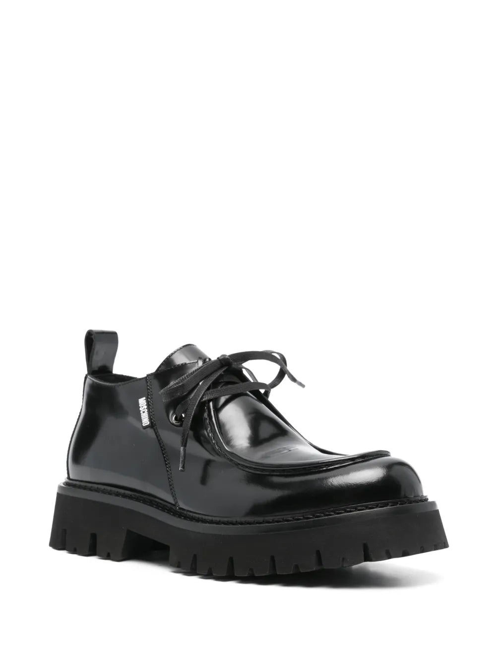 Moschino leather derby shoes