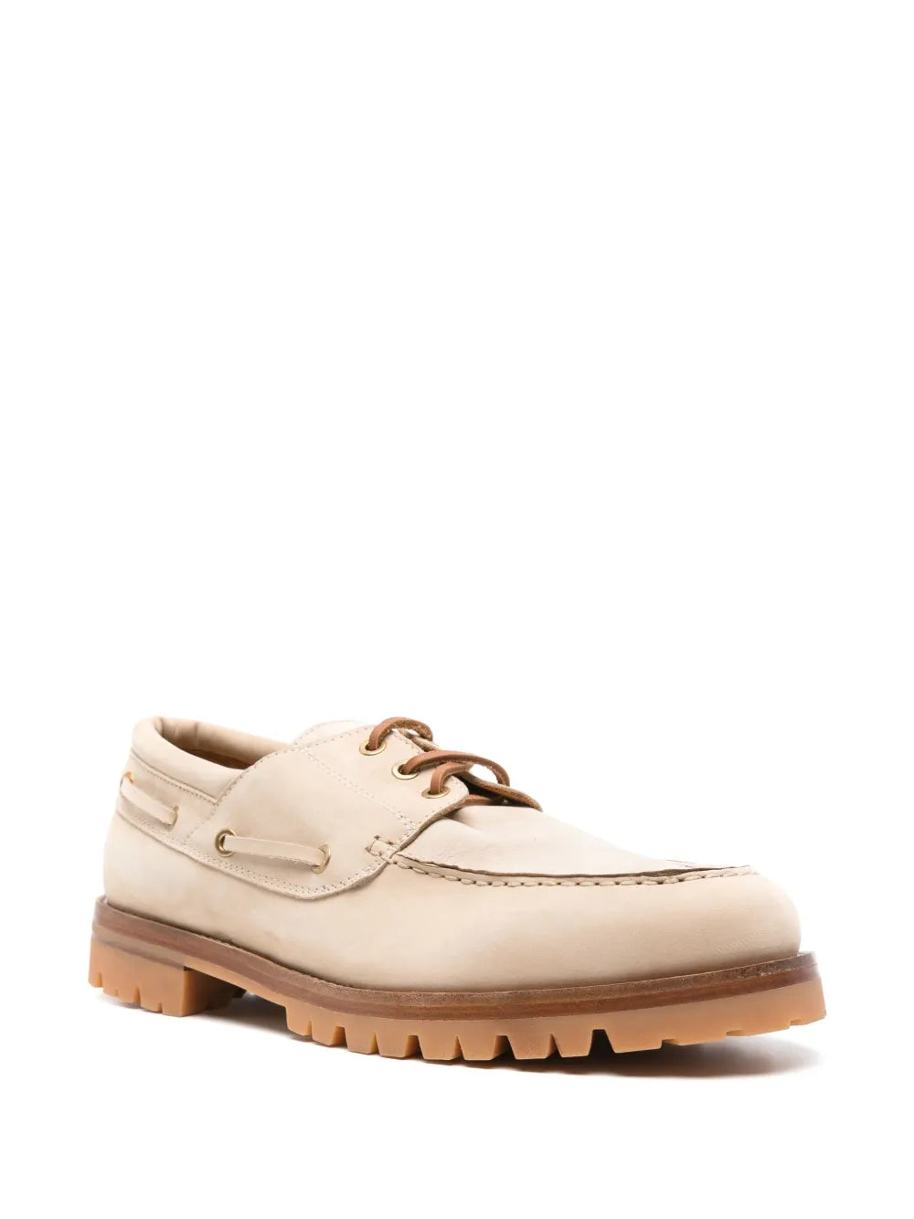 Eleventy leather boat shoes