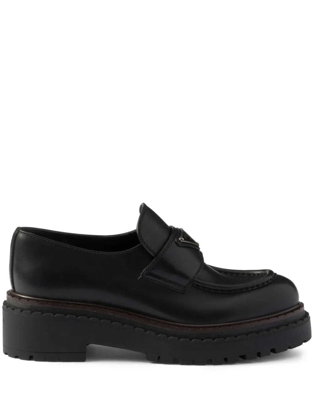 Prada leather loafers