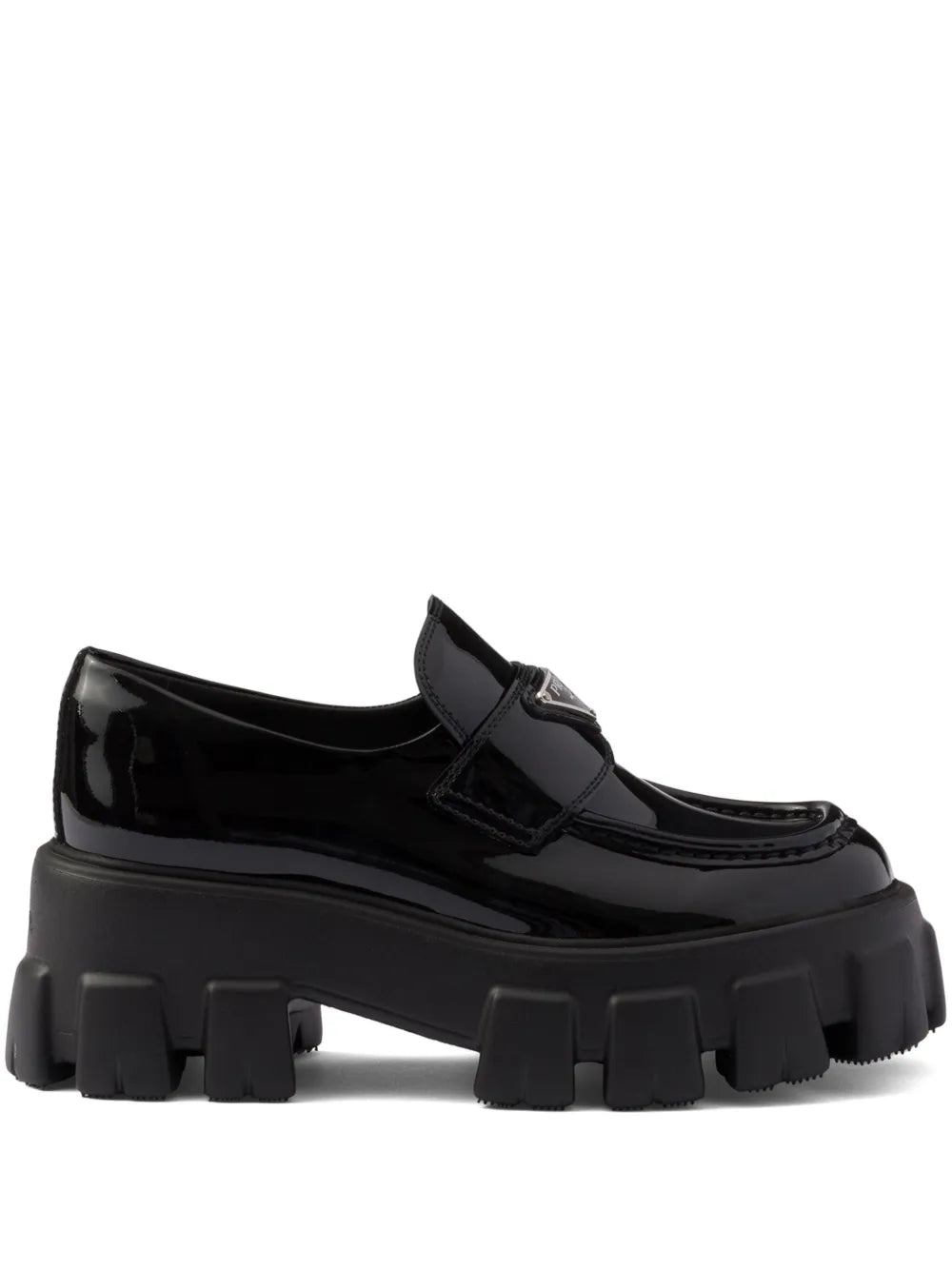 Prada Monolith patent leather loafers