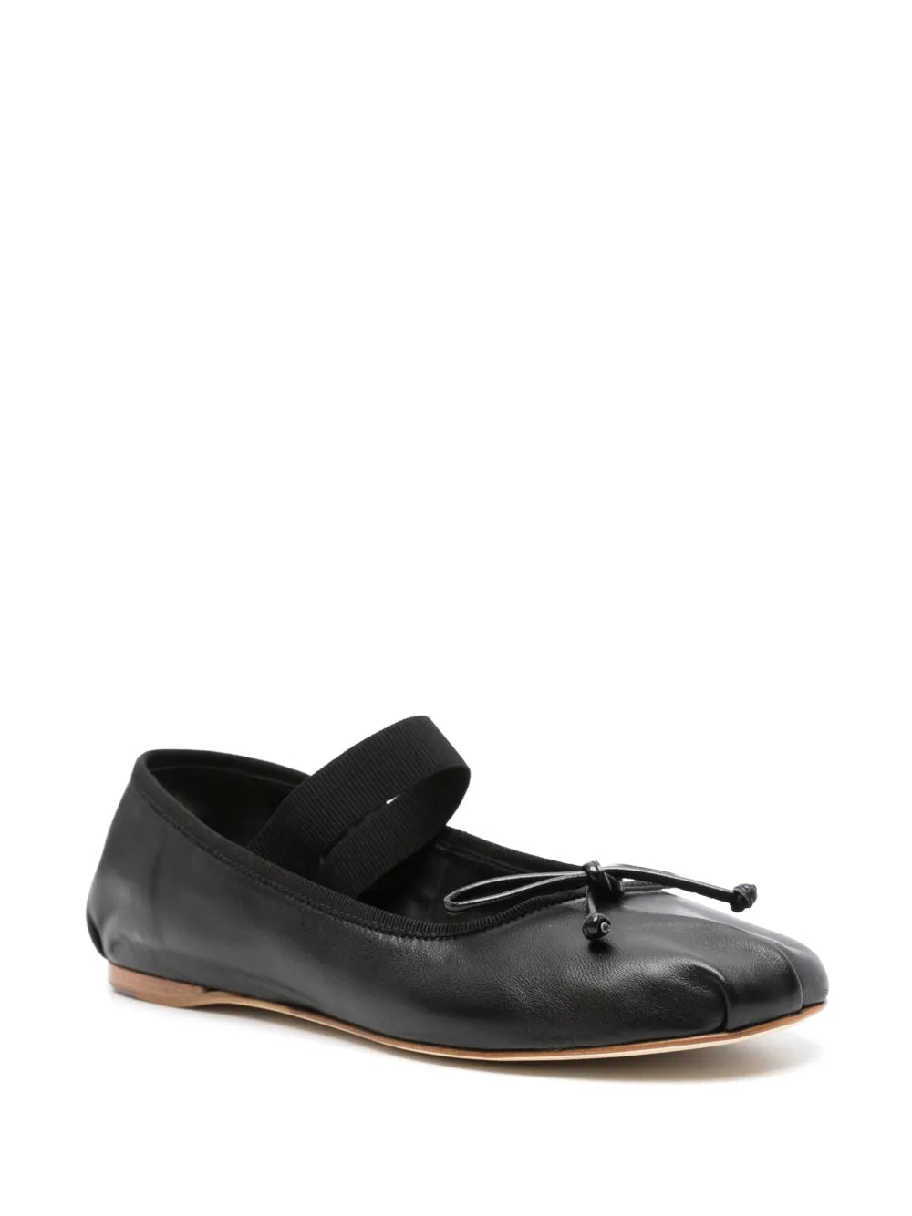 Semicouture knot-detail ballet flats
