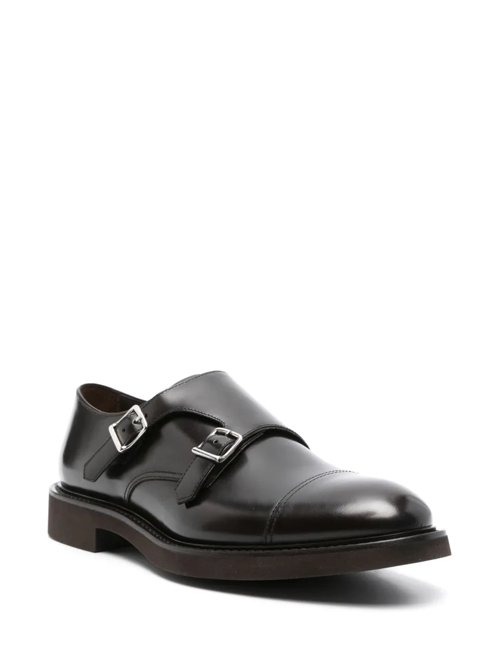 Doucal's double-buckle monk shoes