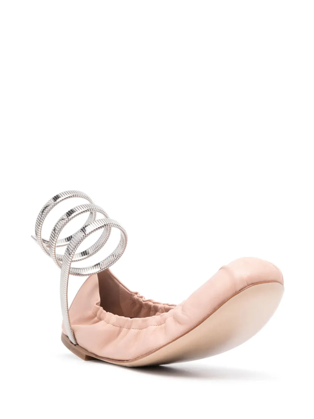 René Caovilla leather ballet flats