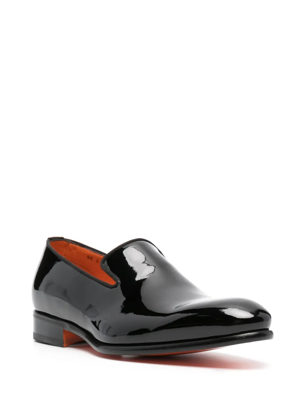 Santoni patent-leather loafers