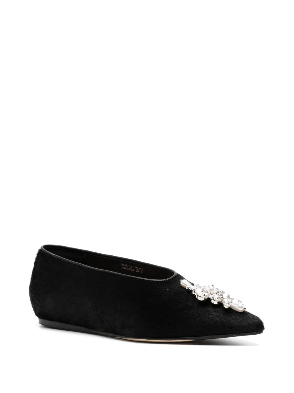 Simone Rocha embellished point toe ballerina shoes