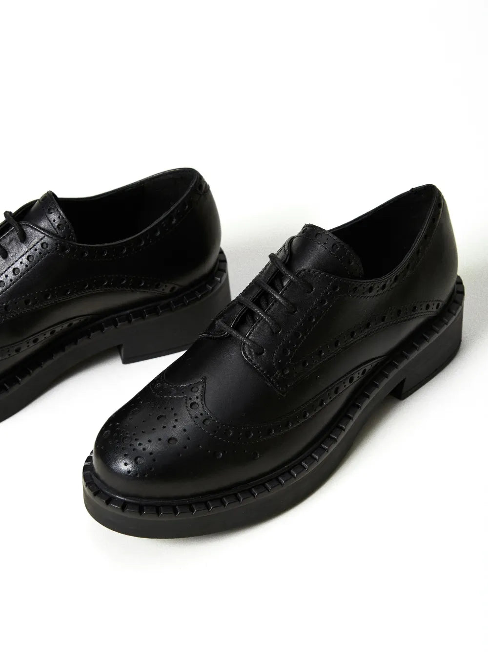 TWINSET leather lace-up shoes