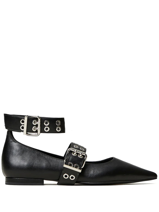 TWINSET strap-detail ballet flats