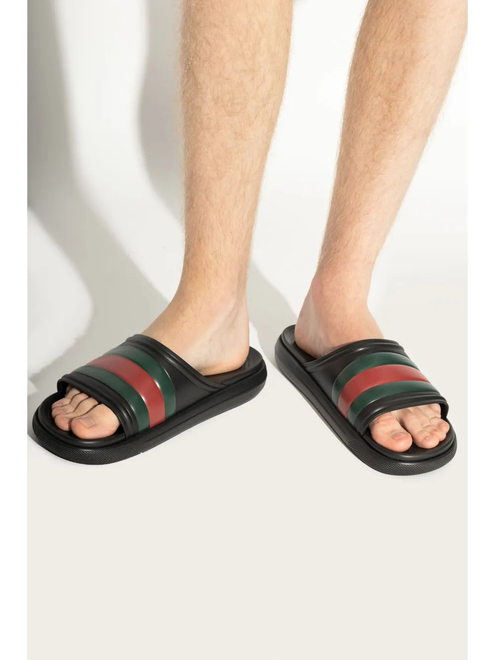 Gucci Web-stripe slides
