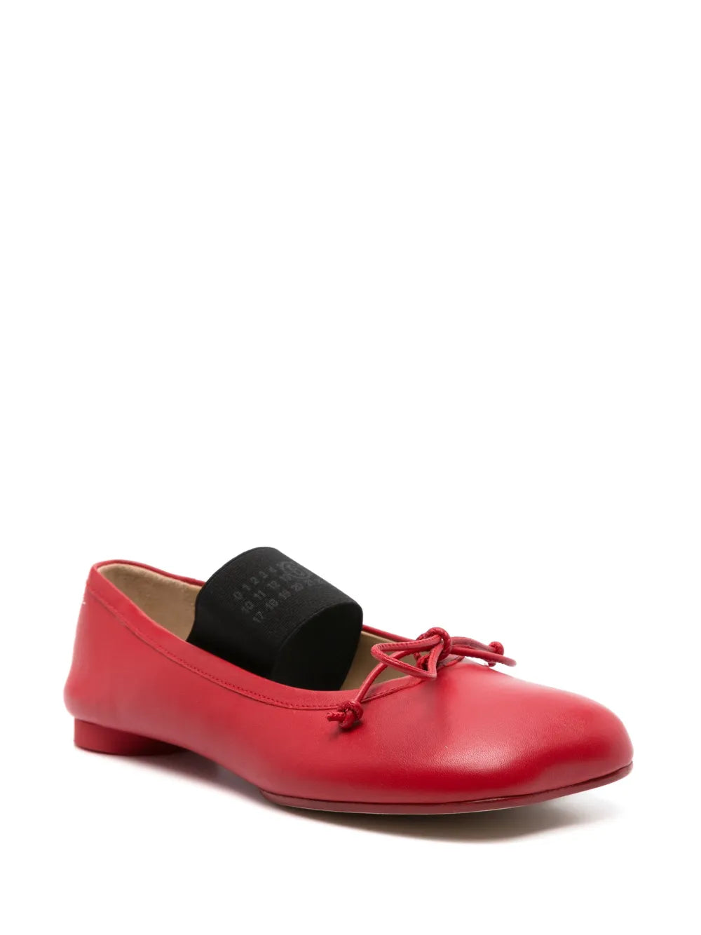 MM6 Maison Margiela logo-print ballet flats