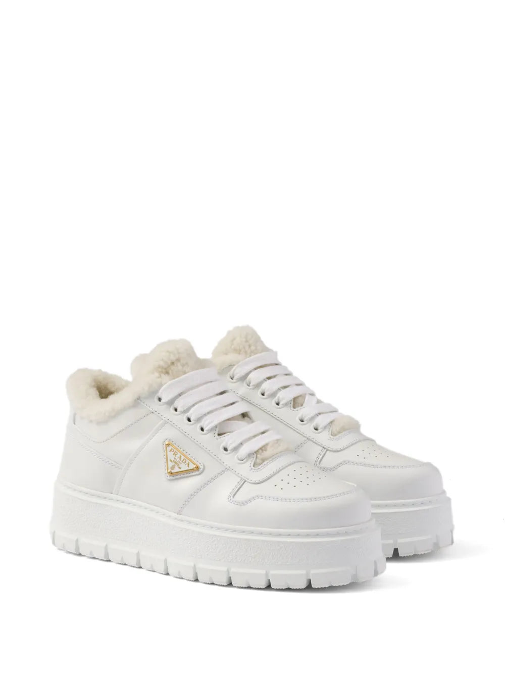 Prada leather sneakers