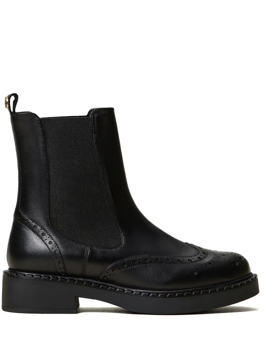 TWINSET 40mm leather Chelsea boots
