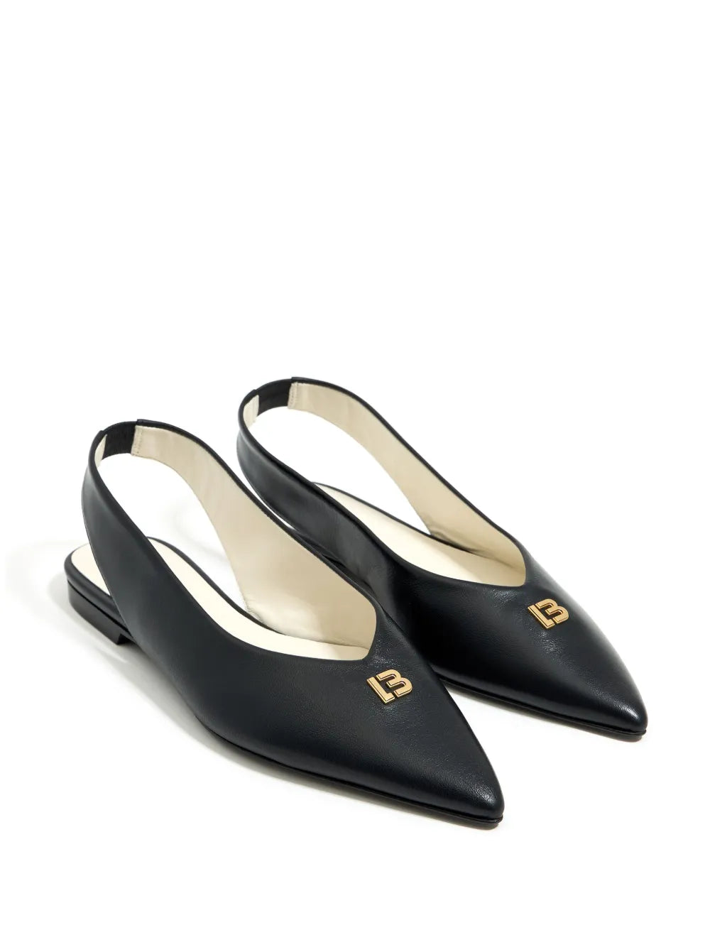 Bimba y Lola slingback leather ballerina shoes