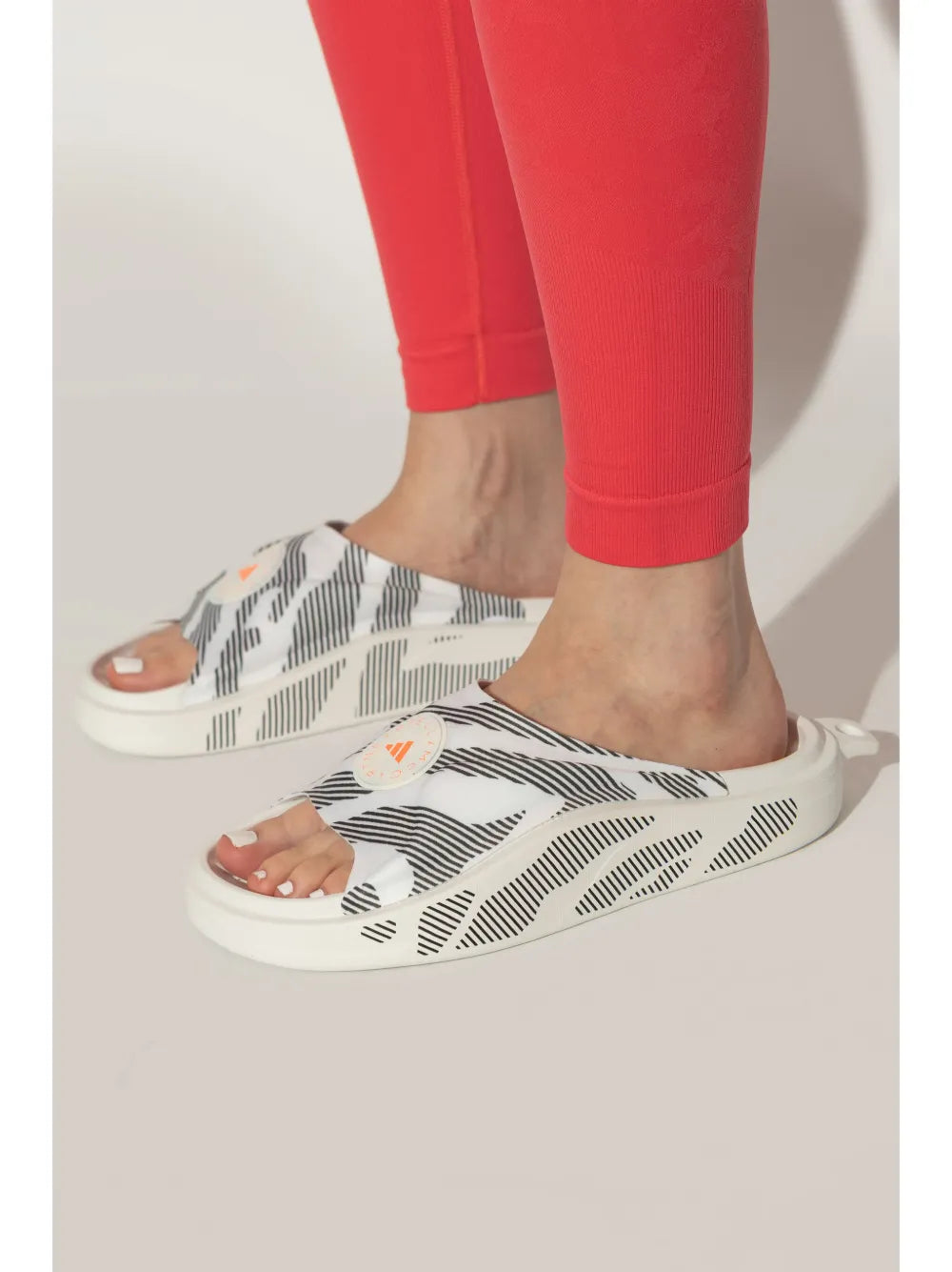 adidas by Stella McCartney logo-print slides