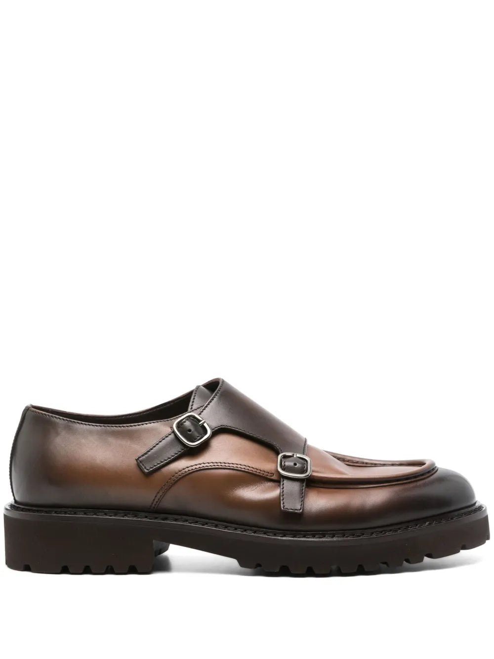 Doucal's double-buckle monk shoes