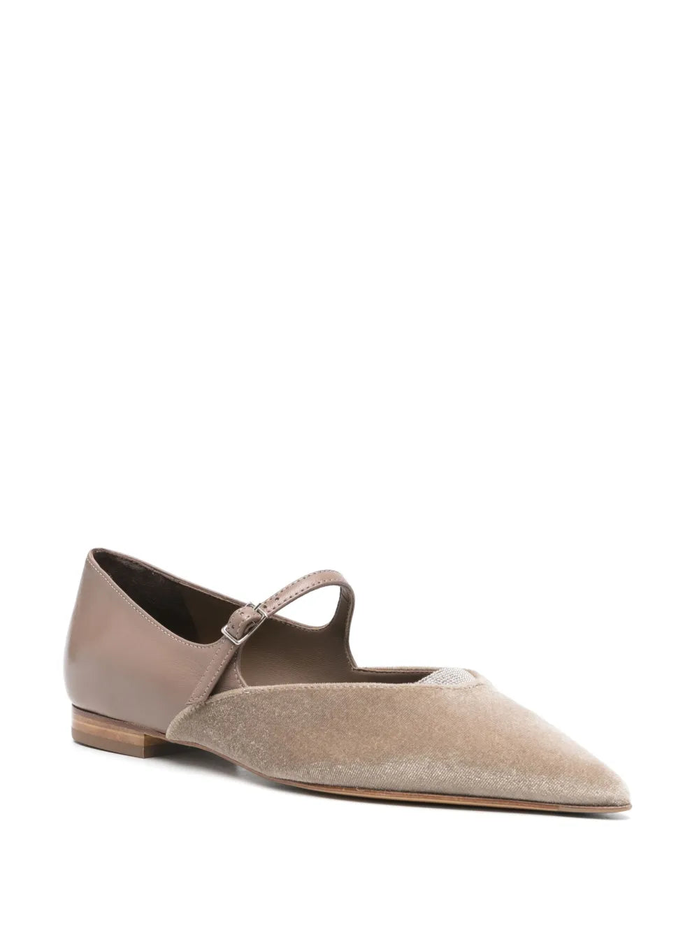 Peserico panelled ballet flats
