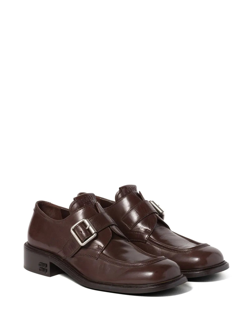 Miu Miu leather brogue shoes