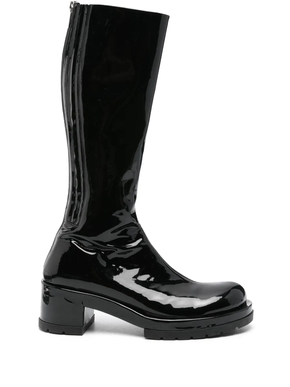 SAPIO 70mm patent-finish boots