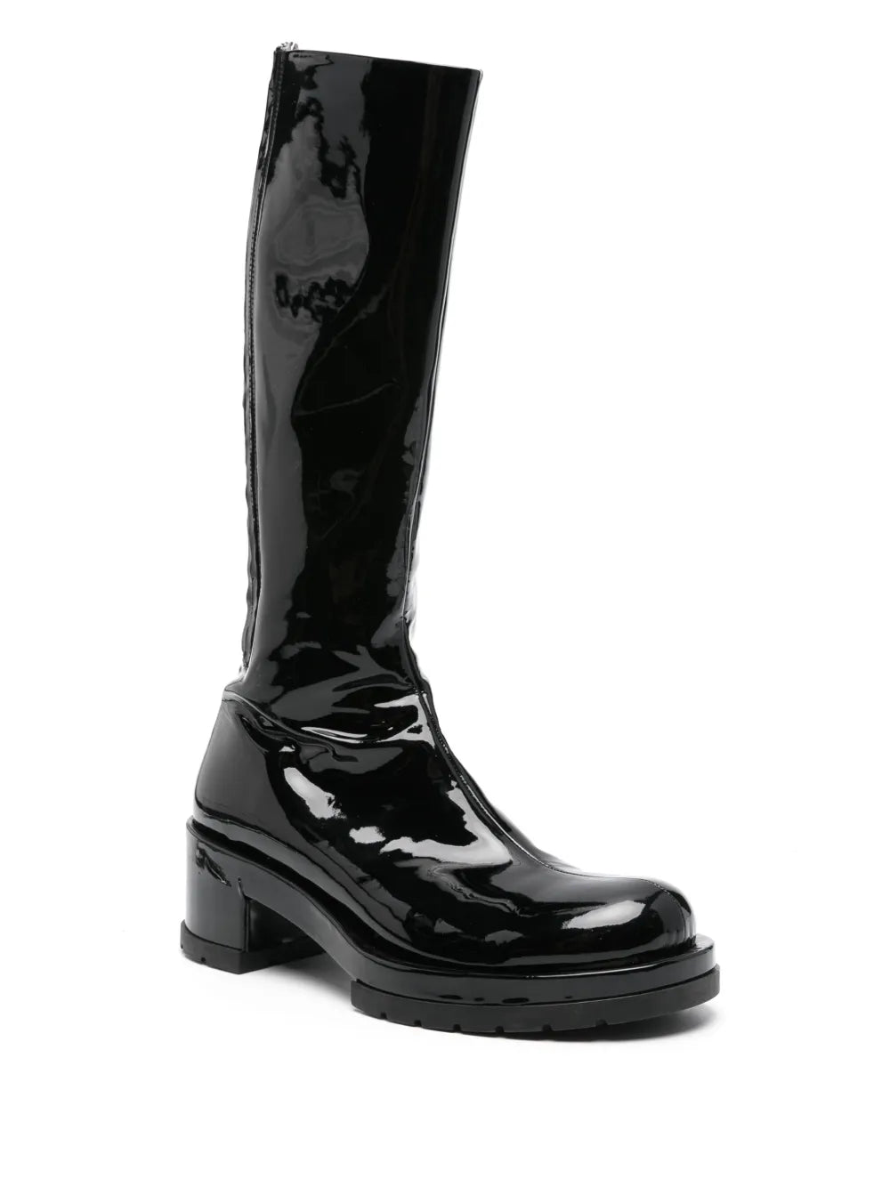 SAPIO 70mm patent-finish boots
