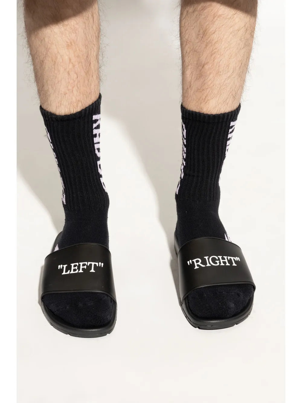 Off-White x Virgil Abloh logo-print slides