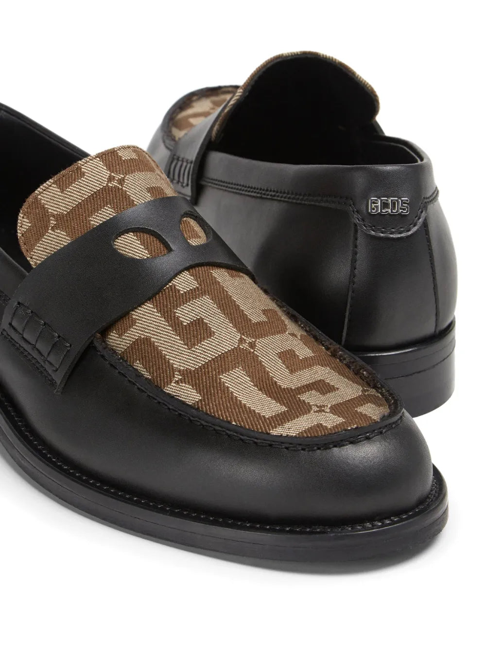 GCDS Wirdo monogram-print loafers
