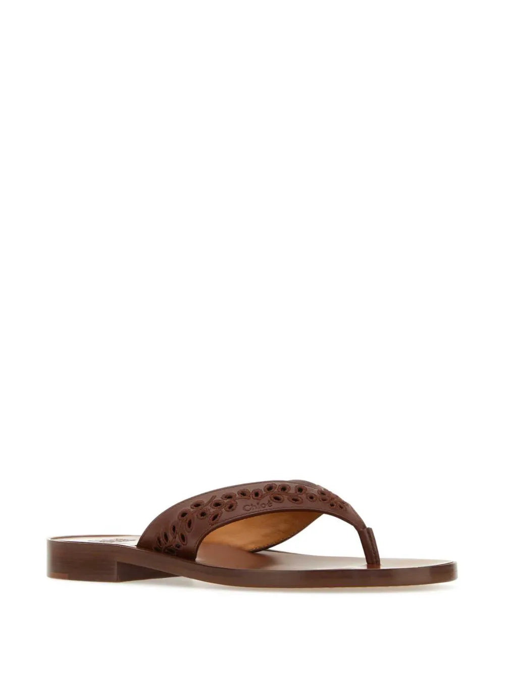 Chloé x Eres leather thong flip flops
