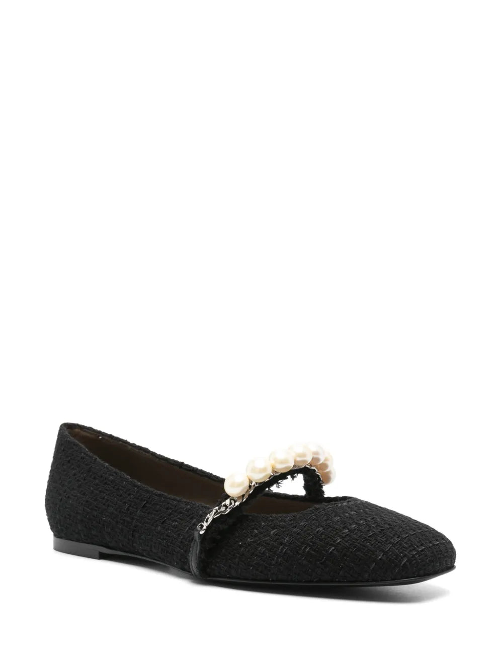 Roberto Festa tweed ballerina shoes