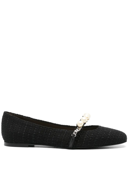 Roberto Festa tweed ballerina shoes