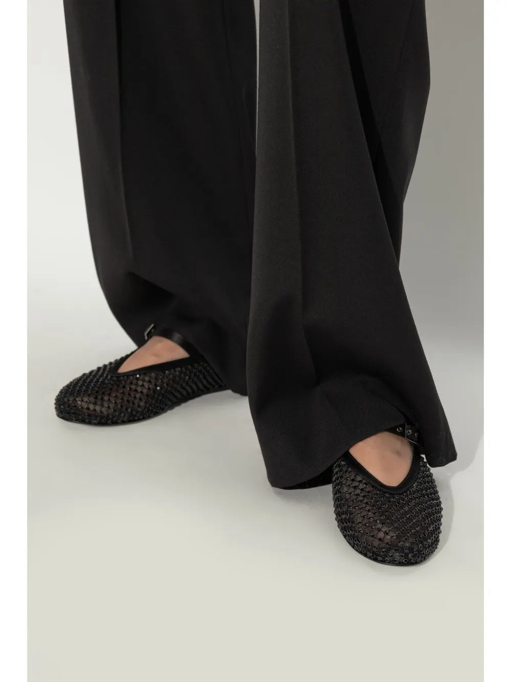 Le Silla Gilda crystal-embellished ballerina shoes