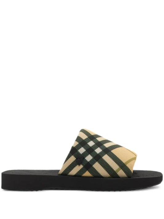 Burberry Check Trek slides