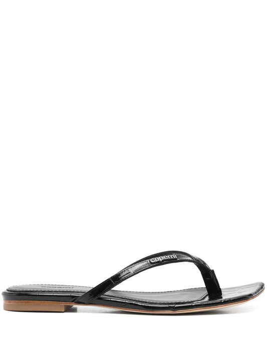 Coperni Croco Slanted flip-flops