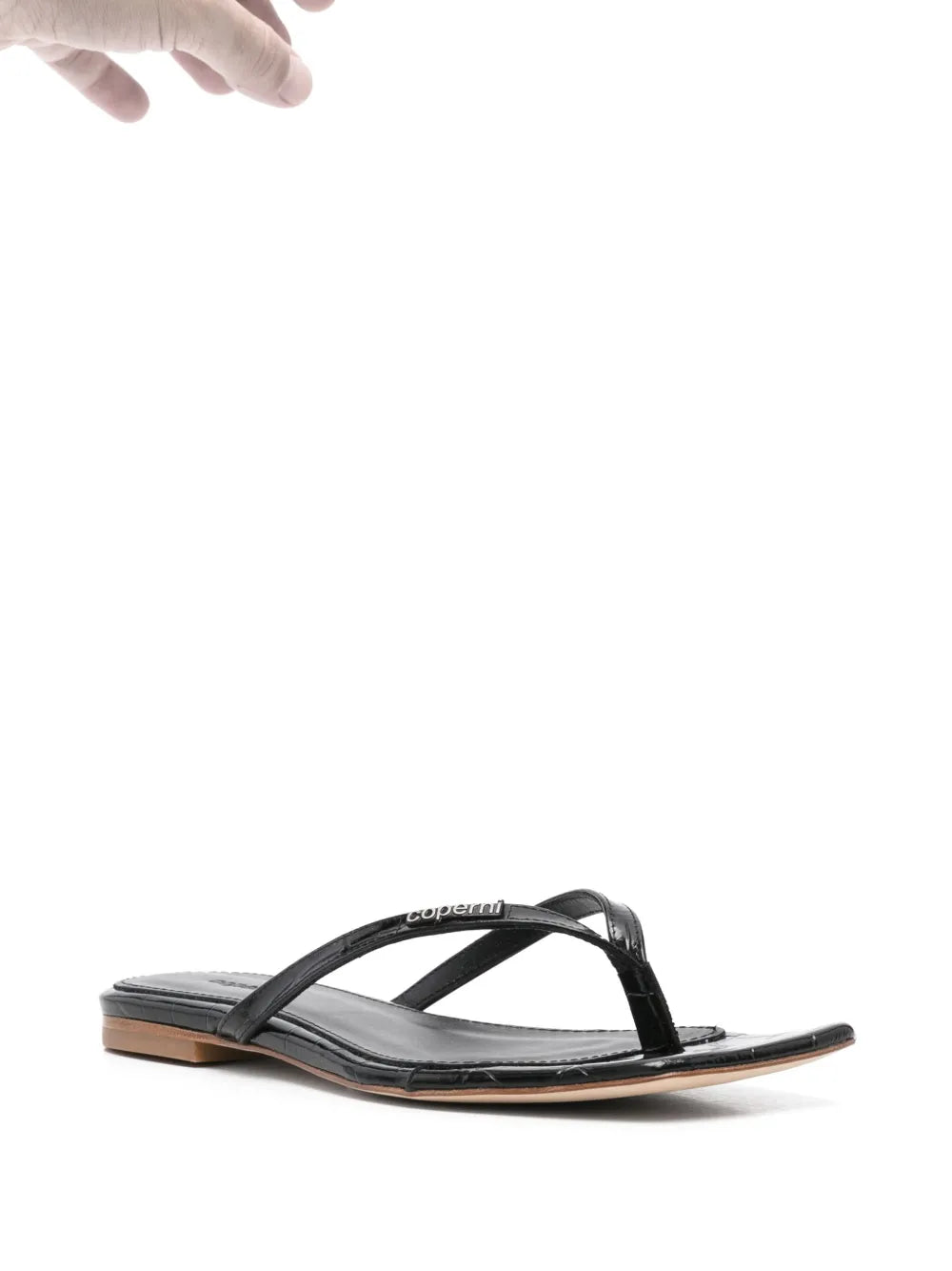 Coperni Croco Slanted flip-flops
