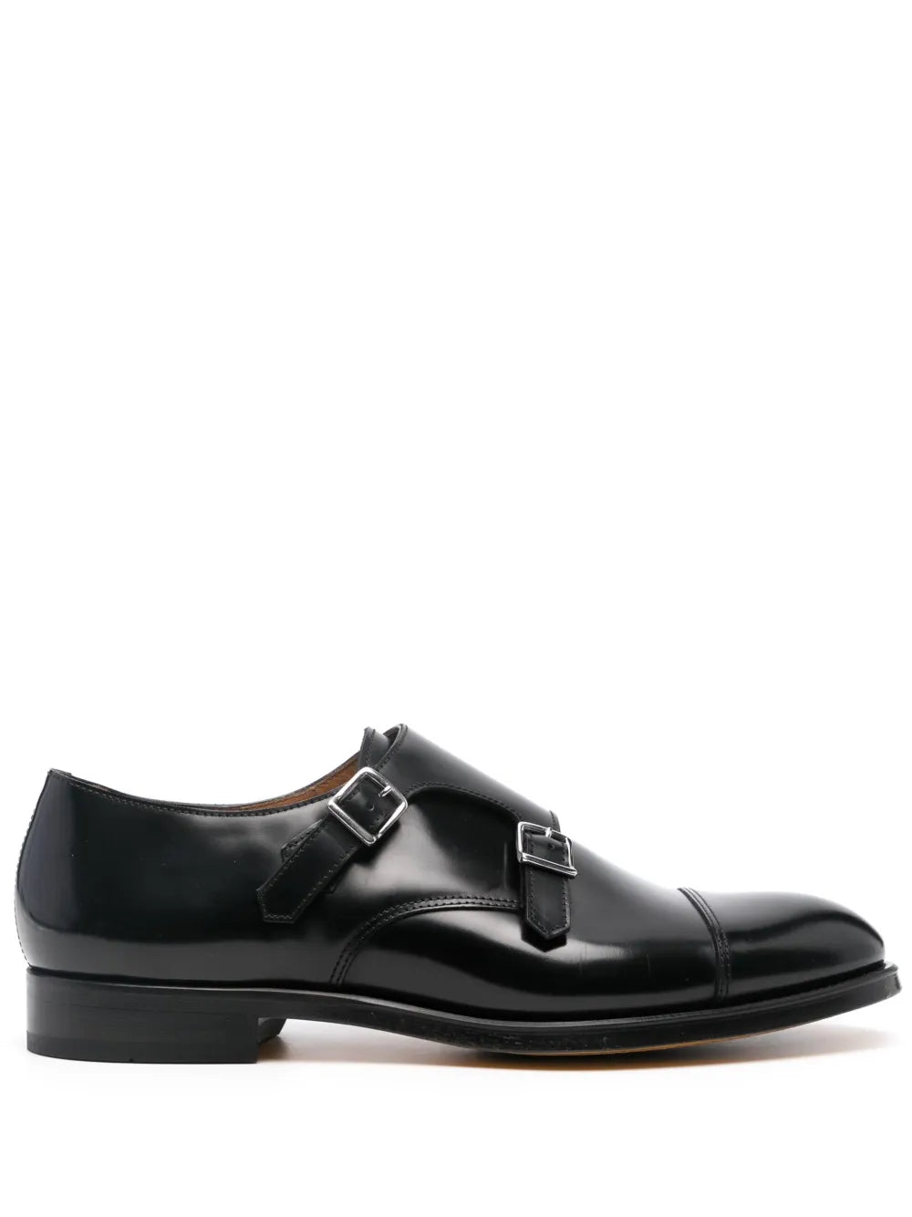 Doucal's leather Monk shoes