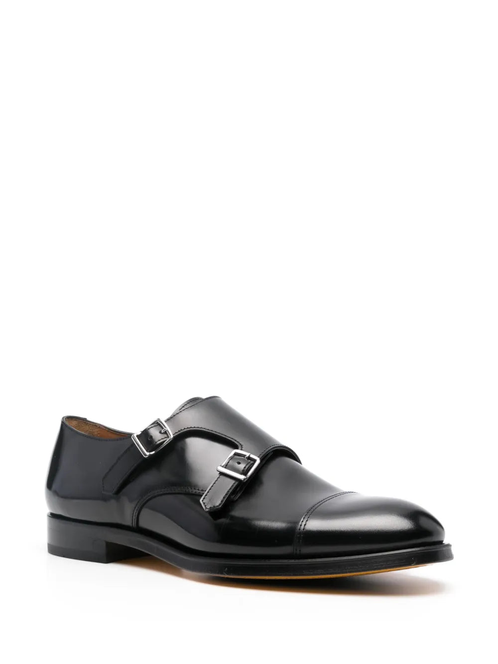 Doucal's leather Monk shoes