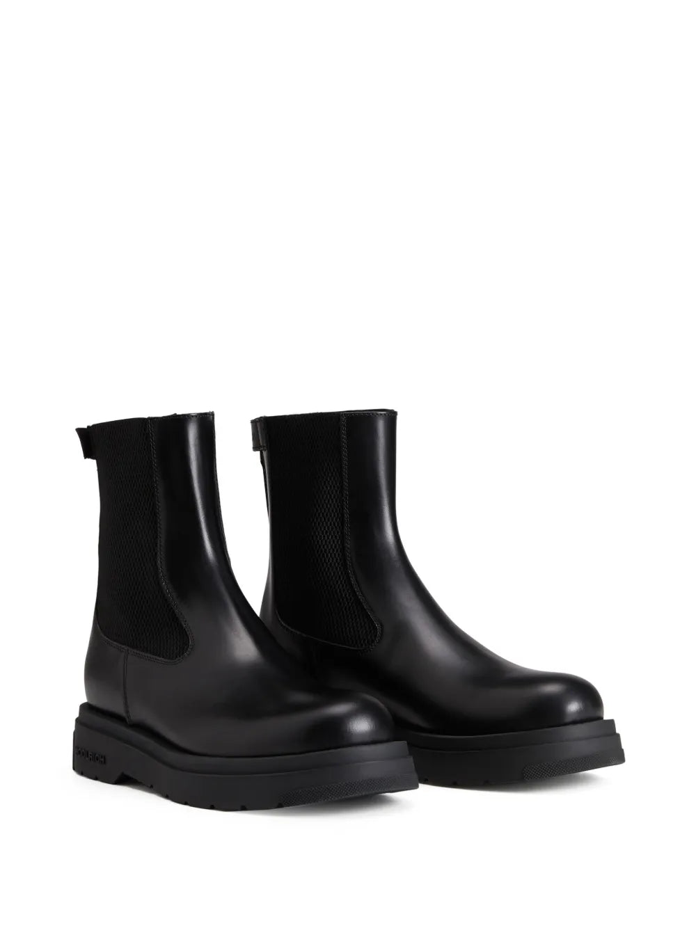 Woolrich logo-embossed leather chelsea boots