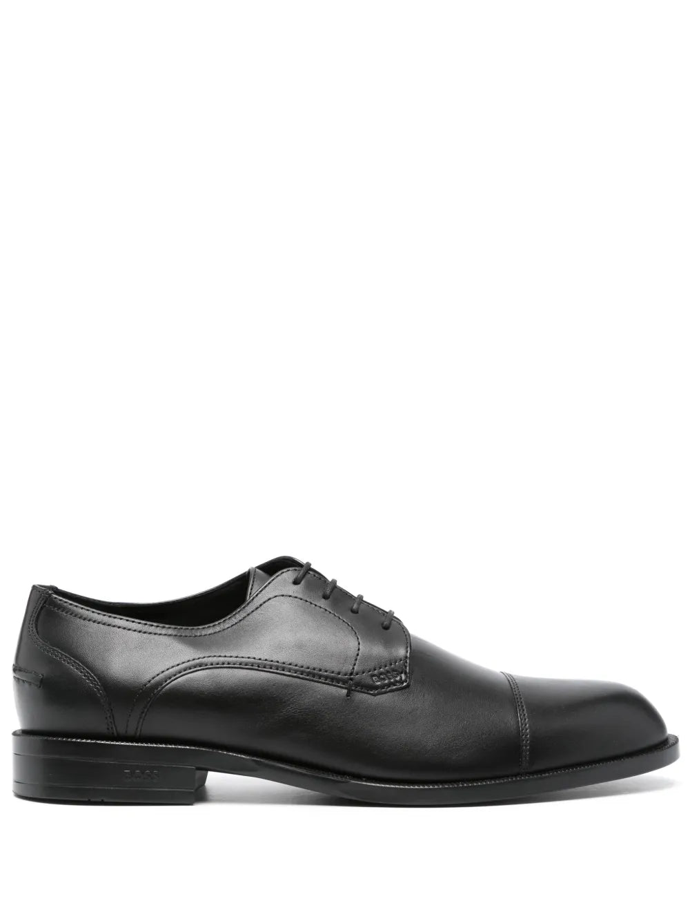 BOSS logo-debossed derby shoes