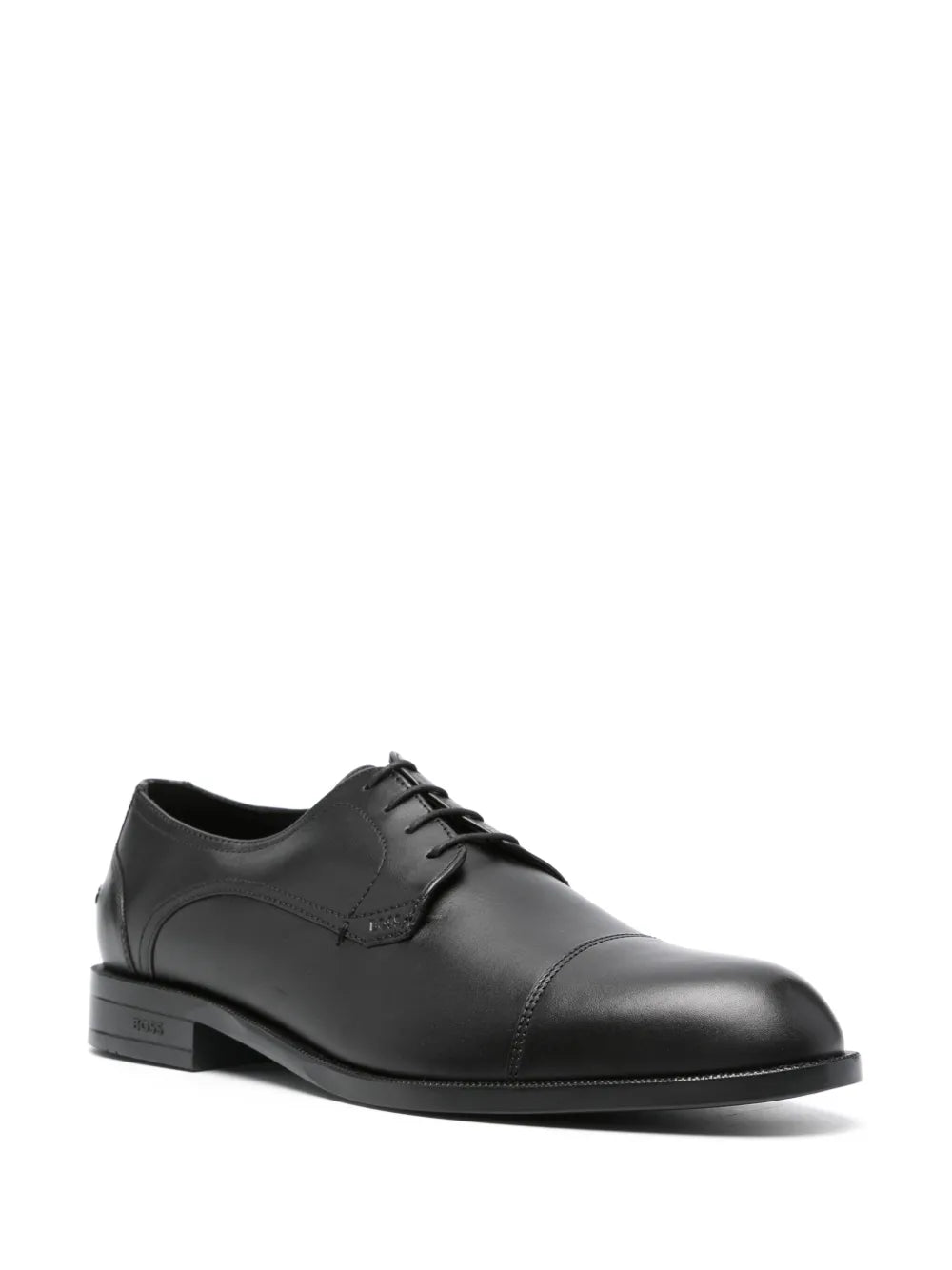 BOSS logo-debossed derby shoes