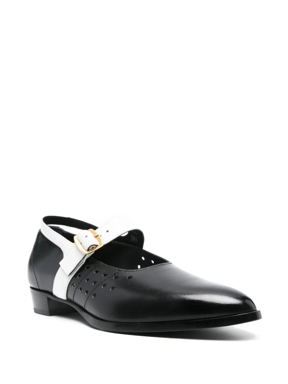 Bally perforated-detail ballet flats